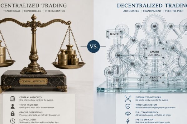 CEX vs DEX: wat is het verschil tussen centrale en decentrale exchanges?